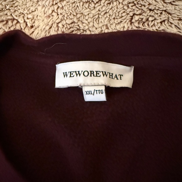 WeWoreWhat Women’s Burgundy Sweatshirt - Picture 3 of 3